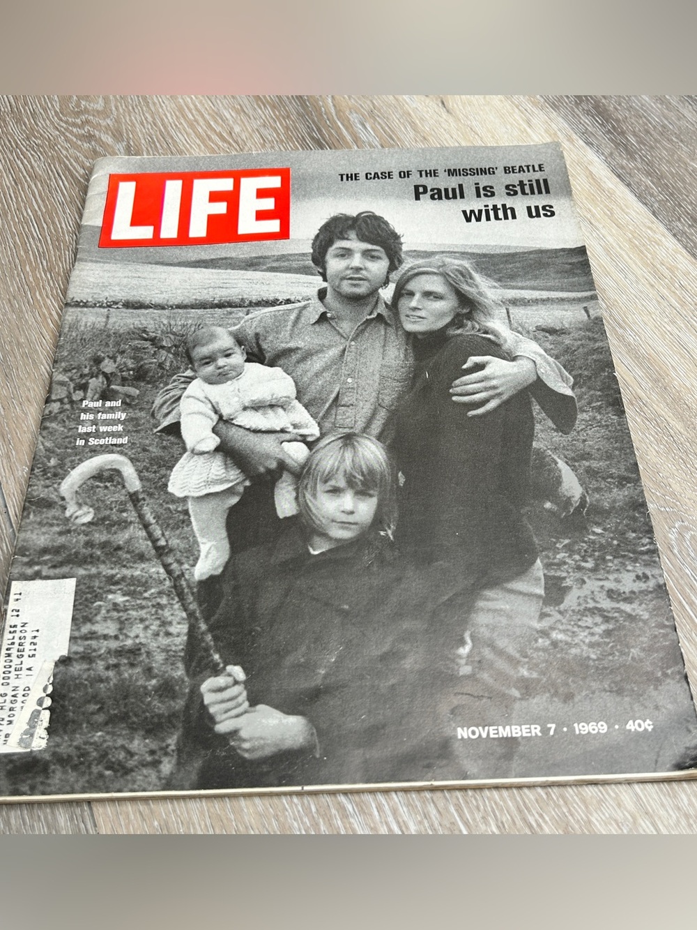 Vintage LIFE Magazine 1969 Paul McCartney “Missing Beatle” Issue — Collectible